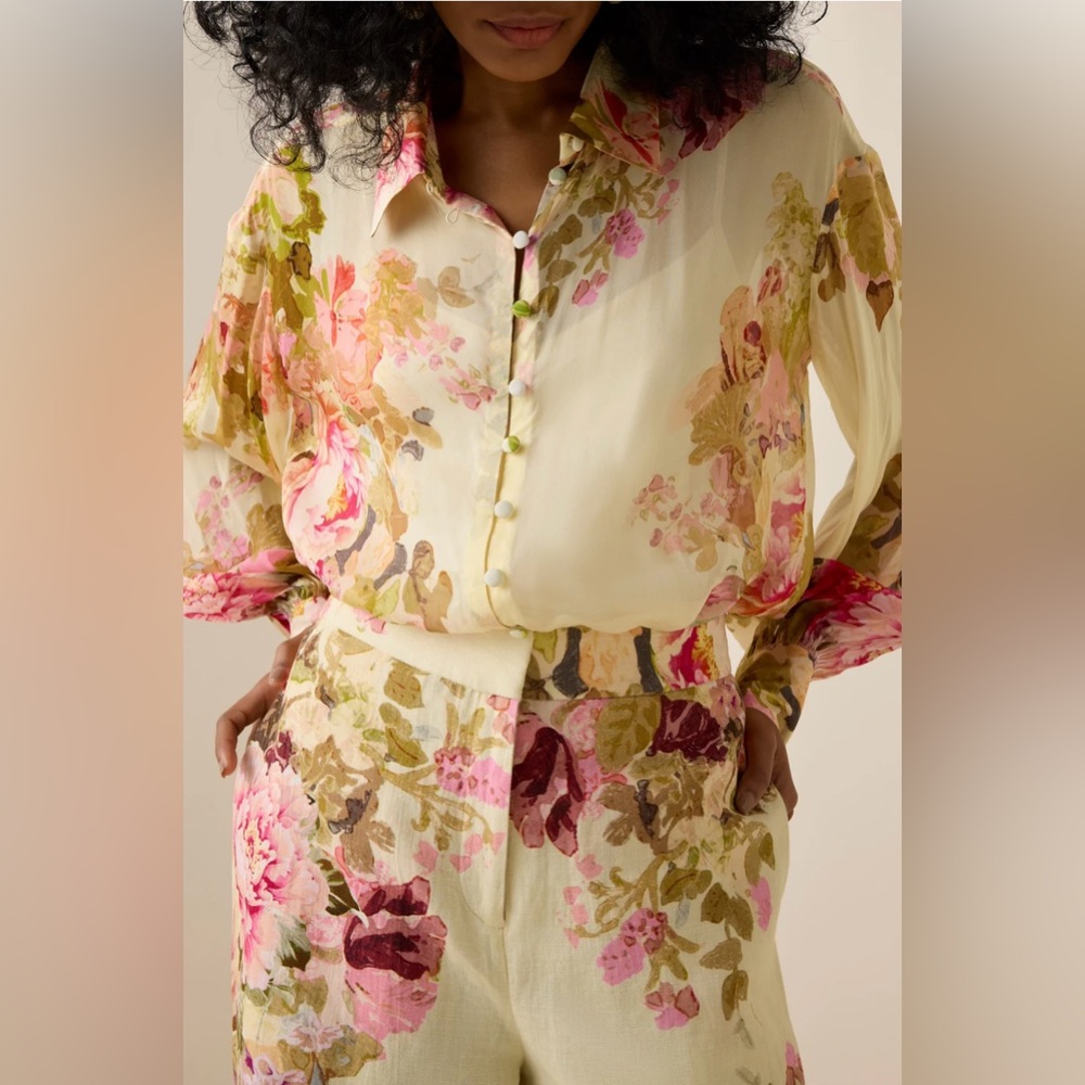 Hemant & Nandita Sama Floral Print blouse IN STORES NOW - Picture 6 of 10